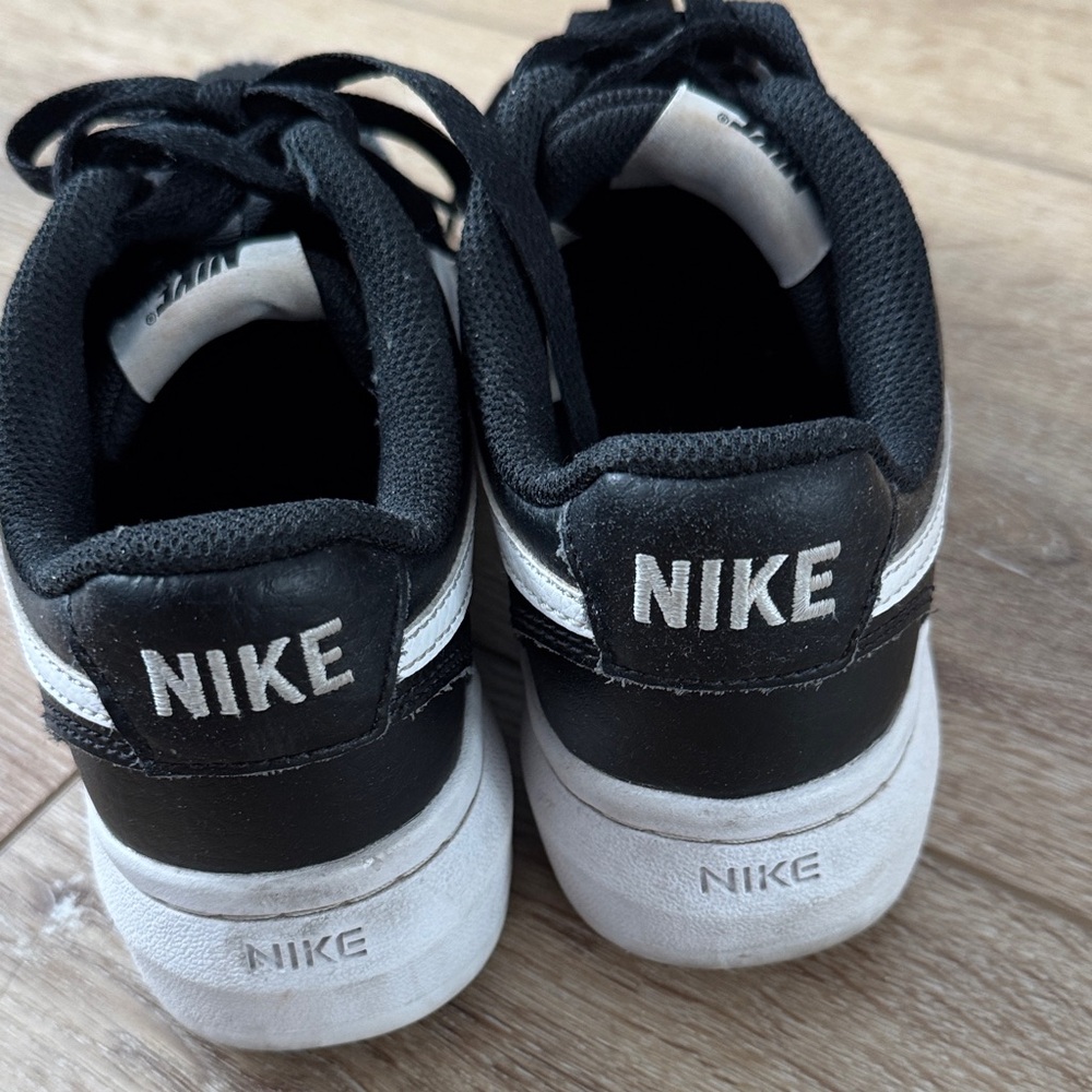 Nike Black and White Women's Court Vision Alta platform Sneakers - Picture 3 of 3